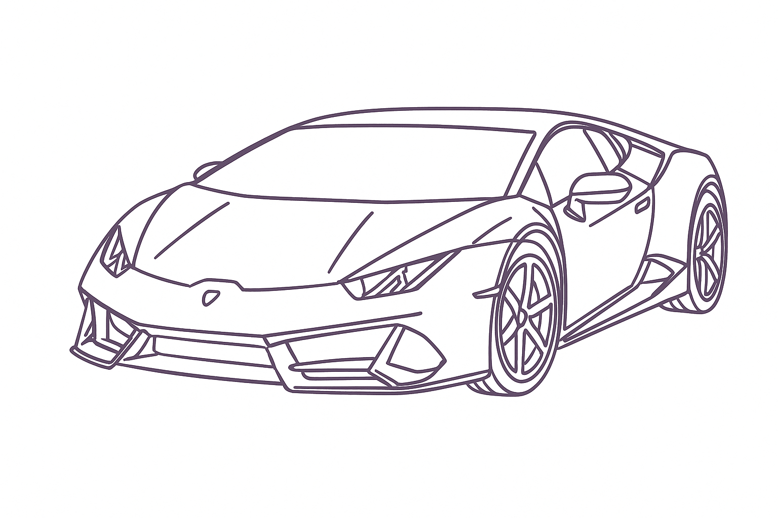 Sleek Lamborghini or Ferrari on a scenic road