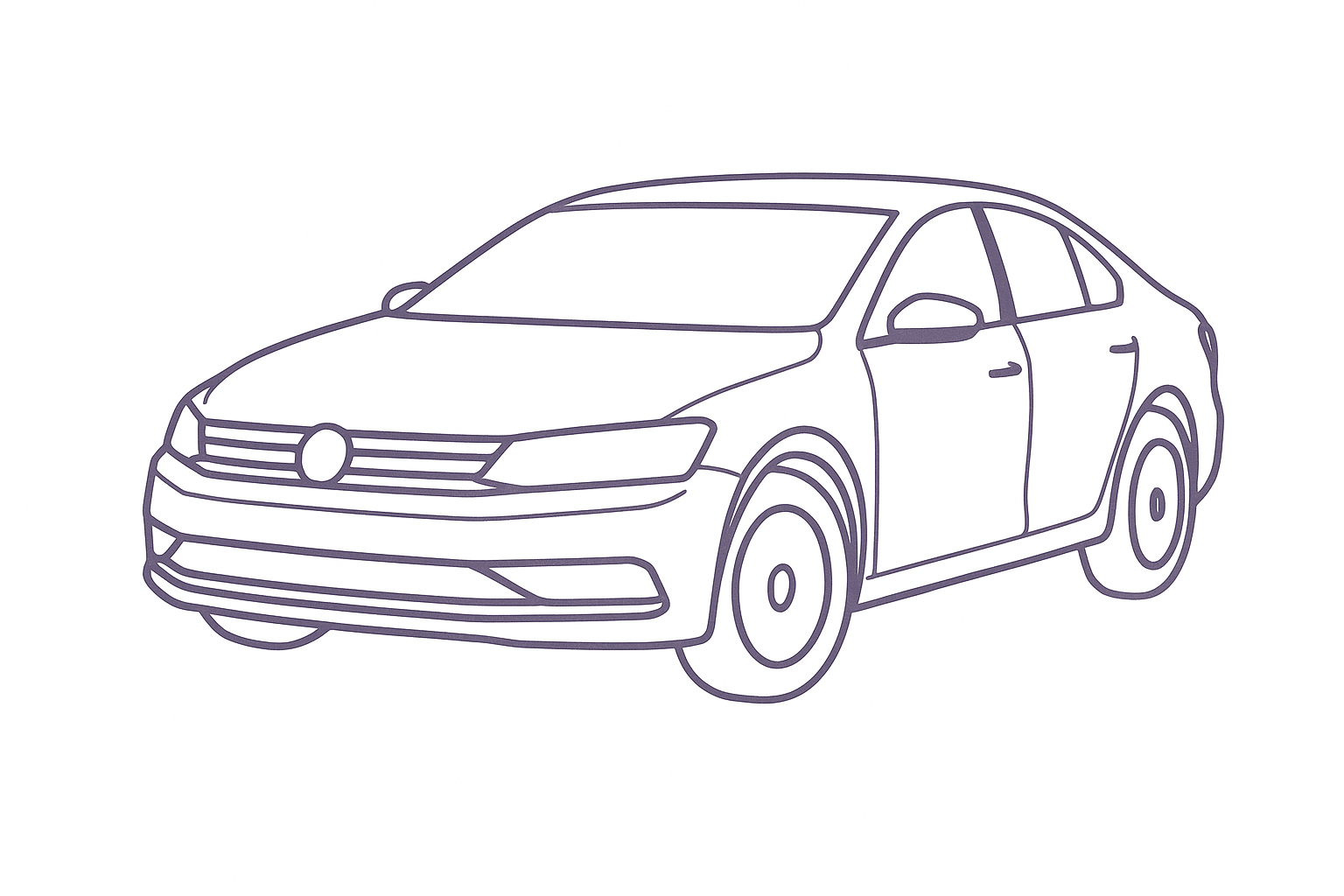 Generic sedan or SUV in an urban setting